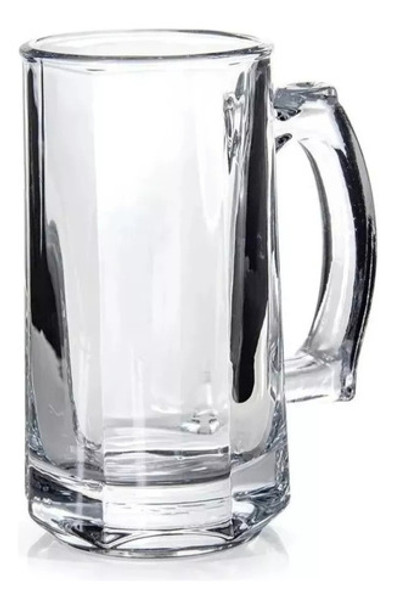 Jogo De 4 Canecas 400ml Em Vidro Reforçado Cerveja Chopp 0