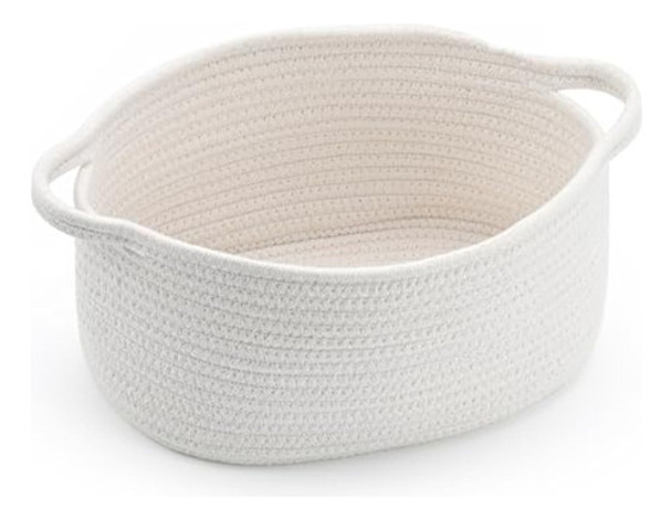 Bonita Cesta De Almacenamiento Tejida Con Asa, 0 Bonita Cesta De Almacenamiento Tejida Con Asa, 0