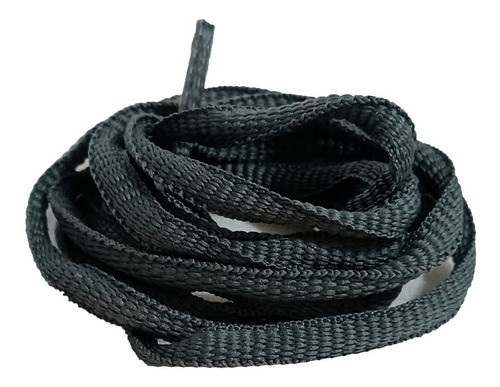 Par Cadarço Oval Tênis Cor Chumbo Poliéster 1.20mt 0