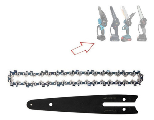 Conjunto De Corrente De Peças De Motosserra De 6 Polegadas 0