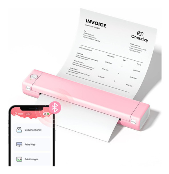 Portable Printers Wireless For Travel - M08f Bluetooth Ther. 0