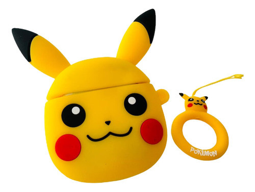 Capa Case Fone Silicone Compatível Com AirPods 1 E 2 Pikachu 0