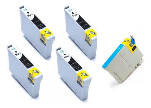5 Cartucho De Tinta Compativel Para Epson T117 732 0