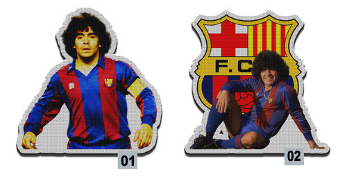 Parche Termoadhesivo Maradona Y Barcelona 0