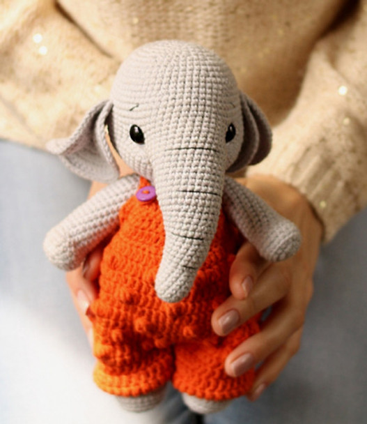 Patrón Para Tejer Amigurumis Elefante 0