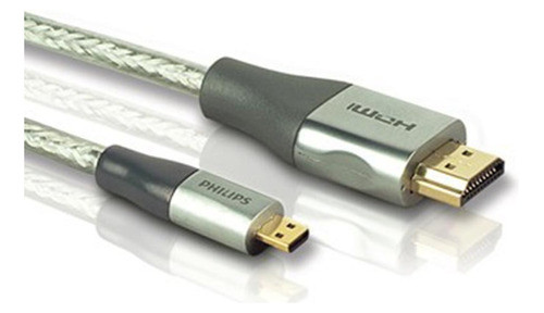 Cable Philips Hdmi Micro Usb 1.5m Gris 0