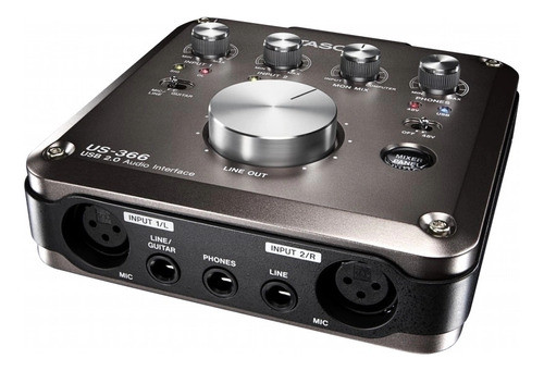 Placa De Audio Usb 2 Entradas Y 2 Salidas Tascam Us-366 0