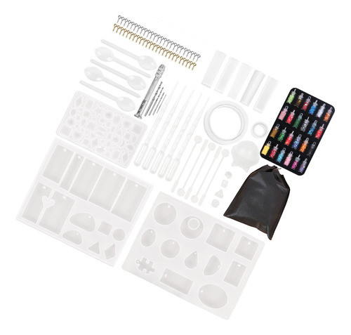 Conjunto De Moldes De Silicone Diy Com Formas Diferentes E P 0