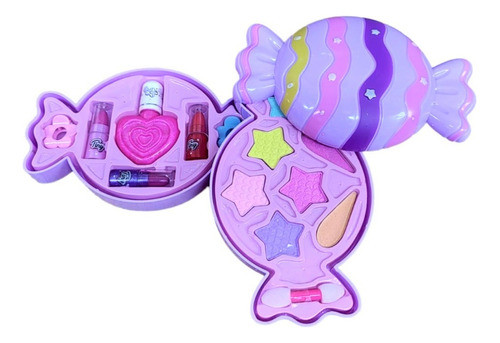 Set Maquillaje Infantil Forma Caramelo Despelgable ELG 3036 0