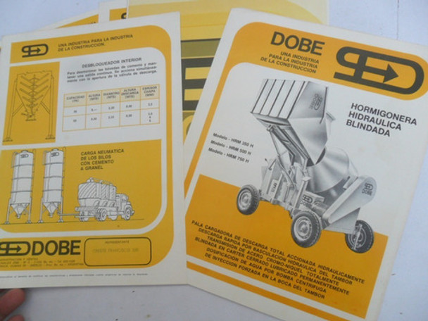 Folleto Silo Campo Cemento Dobe Hormigonera Lote Antiguo 0
