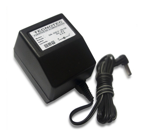 Fuente Tecnotec Transformador Pedales - 9v 0.5amp - Plus 0