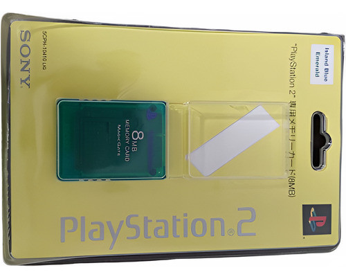 Sony Playstation 2 Memory Card Emerald Novo 0
