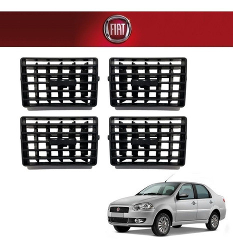 Kit Difusor Painel Ar Condicionado Fiat Siena G4 2010 0