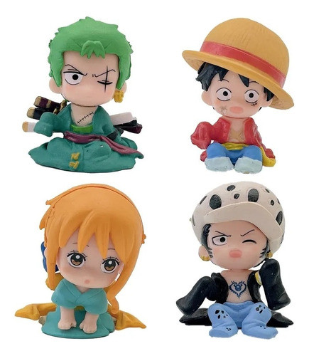 One Piece Set 4 Figuras Minis 0