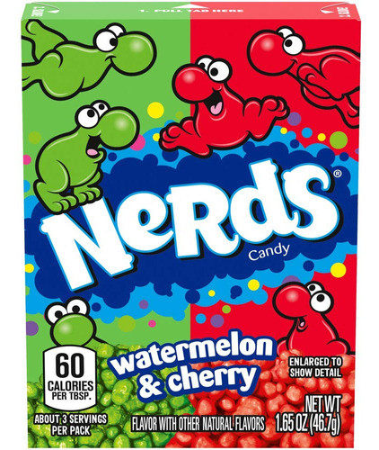 Nerds Candy Watermelon & Cherry  Caramelos 46.7 Gr 0