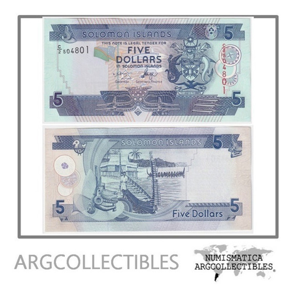 Islas Salomon Billete 5 Dolares 2004 P-26 Unc 0