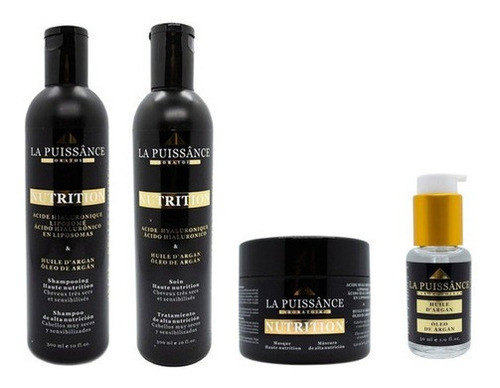 La Puissance Argan Shampoo + Acondicionador + Máscara+ Serum 0