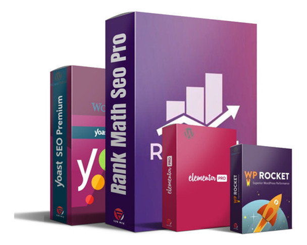Rank Math + Wp Rocket + Elementor Pro + Atualizacões + Bônus 0