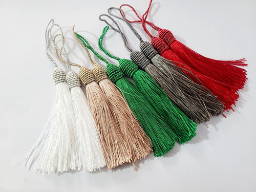 Pompom Tassel Com Tulipa Cores Sortidas 10 Unidades Kit 2 0