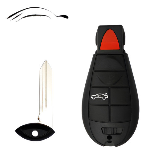 4 Btn Recambio Sin Cortar Llave Keyless De La Entrada Transm 0