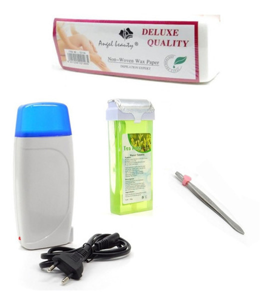 Calentador Cera +cera Roll On+ Bandas + Pinza De Regalo-tv 0