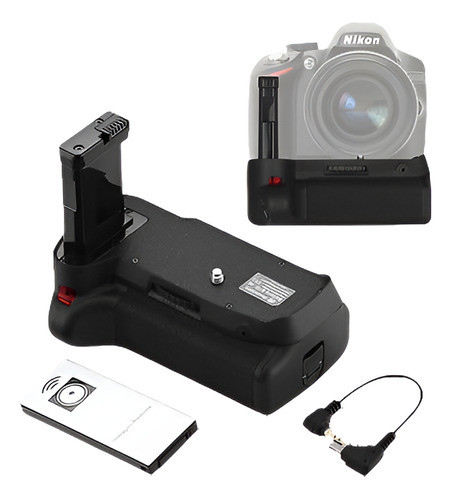 Apretón De La Batería + Ir Control Remoto Para Nikon D3100 D 0