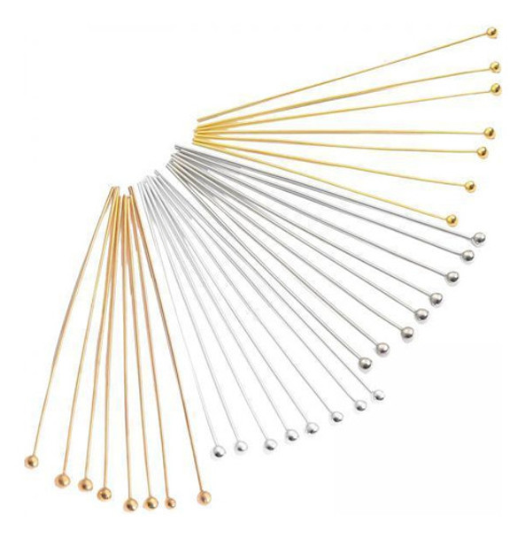 4 X 2-4 Pacotes De Pinos De Cabeça De Bola De Metal 4 Pcs 0