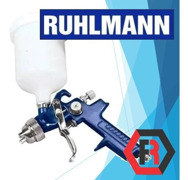 Pistola Mini Pintar Hvlp Gravedad Pico 0,8 Mm Sople Ruhlmann 0