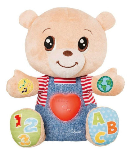 Peluche Interactivo Chicco Teddy Enseña Emociones Bilingüe 0