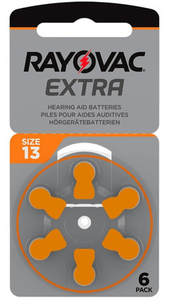 6 X Pilas Audifono Rayovac 13 Pr48 Extra Advanced San Martin 0