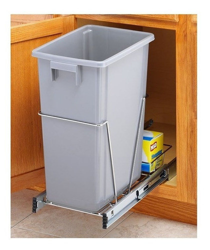 Tarro Para Residuos Basura Papelera Extraíble P/ Cocina 35lt 0