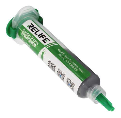 Pasta Para Soldar Relife Rl-403 En Jeringa 10cc Reballing 0