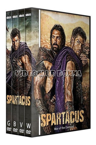 DVD Spartacus Complete Series Seasons 1/2/3/4 Pack