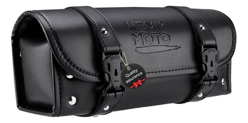 Bolsa Para Horquilla De Motocicleta De Cuero - Negro 0