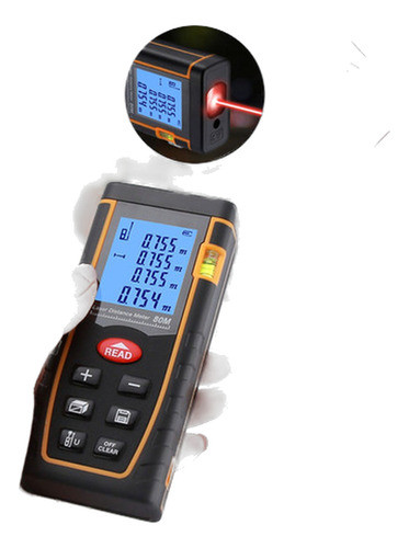 80m Digital Handheld Laser Lcd Distancia Metro Gama Buscador 0