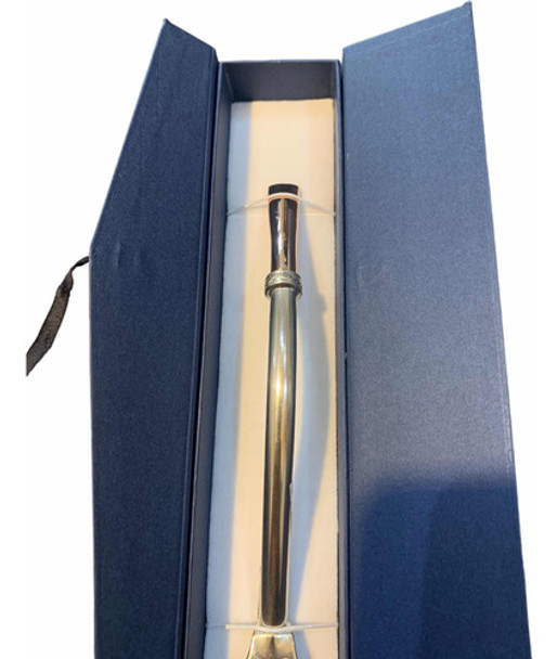 Bombilla Modelo Melo Lisa, En Plata Y Boquilla En Oro. Tuset 0