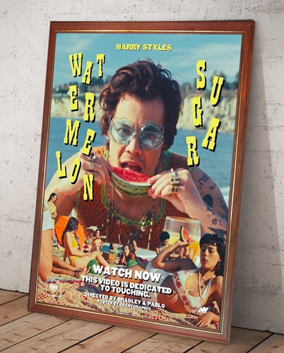 Harry Styles Poster Canción Watermelon Sugar Para Colgar 0