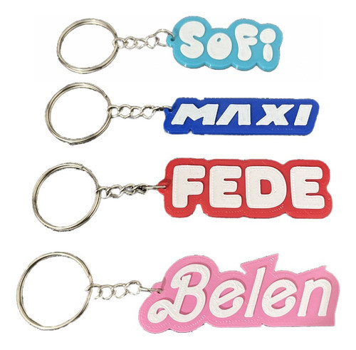 Llavero Personalizados Nombres Souvenir 3d X 70 Unidades 0