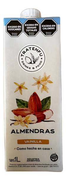 Tratenfu Leche De Almendras Con Vainilla Y Azúcar Mascabo 1l 0