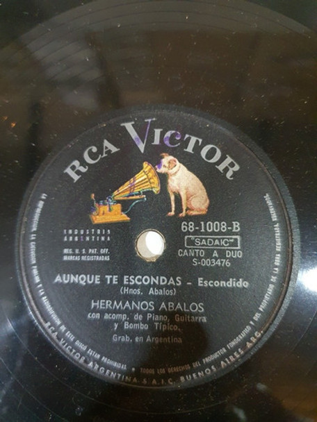 Disco De Pasta-folklore- Los Hermanos Abalos-79 0 Disco De Pasta-folklore- Los Hermanos Abalos-79 0