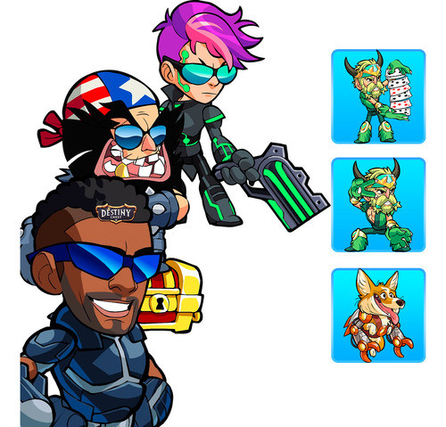 Super Skin Pack #1 - Compatible Con Brawlhalla 0