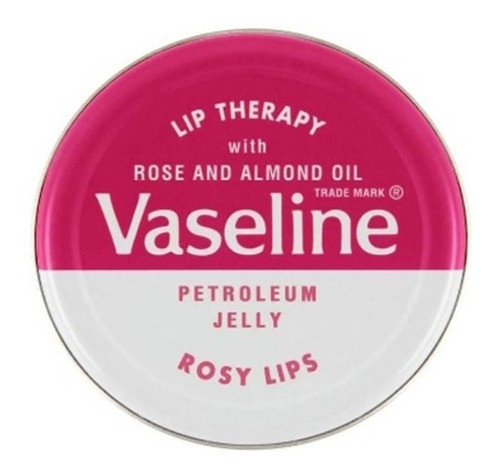 Balsamo Labial Vaseline Lip Therapy  100% Original Lata Rosa 0