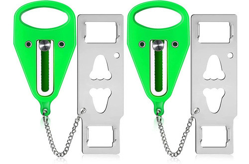 2 Cerraduras De Puerta Portatil Kuogo Verde 0