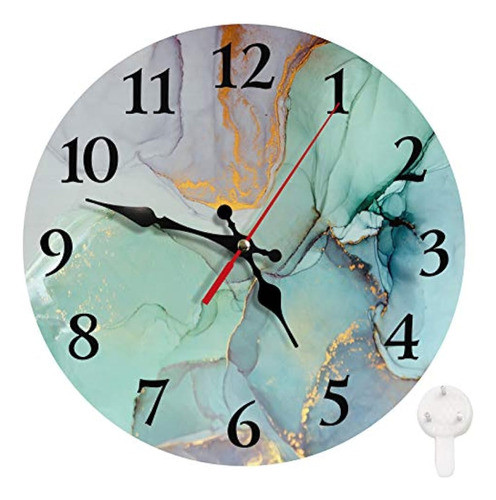 Britimes Reloj De Pared Redondo Reloj Silencioso Que No Hace 0