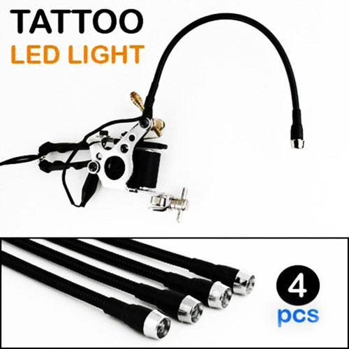 4pcs Flexible Maquina Ligero Blanco Del Led Ajustable Pistol 0