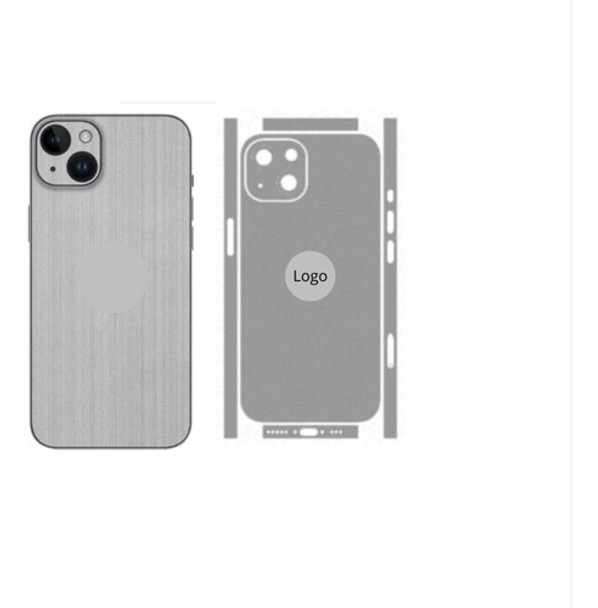 Adesivo Aço Escovado Verso E Laterais Para iPhone 14 Plus 0