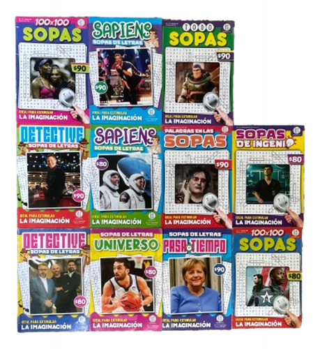 Lote De Revistas Sopas De Letras Pack Oferta 0