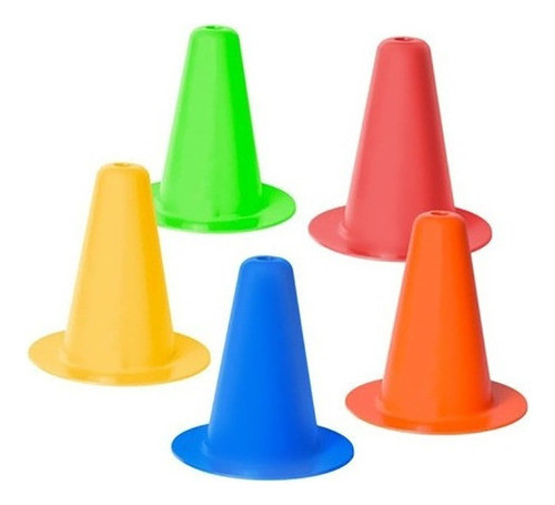 3 Conos Rigido Base Cuadrada Mediano Entrena Funcional P 0