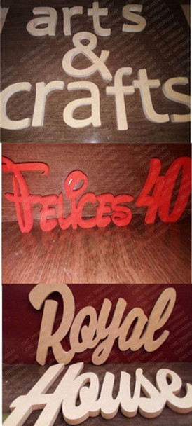 Letras En Madera Mdf  Varios Tamaños Letras Caladas 0