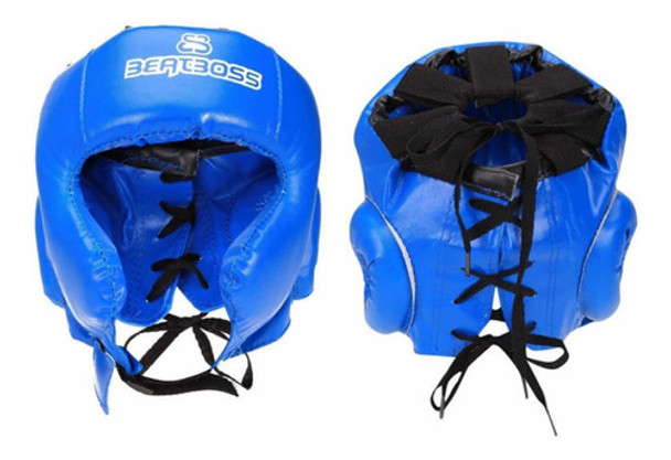 Cabezal Beatboss Pomulo Orejera Azul Box Kick Boxing Oferta 0